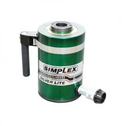 Simplex Aluminum 30 Ton Hydraulic 6" Single Acting Cylinder Center Hole RAC306A